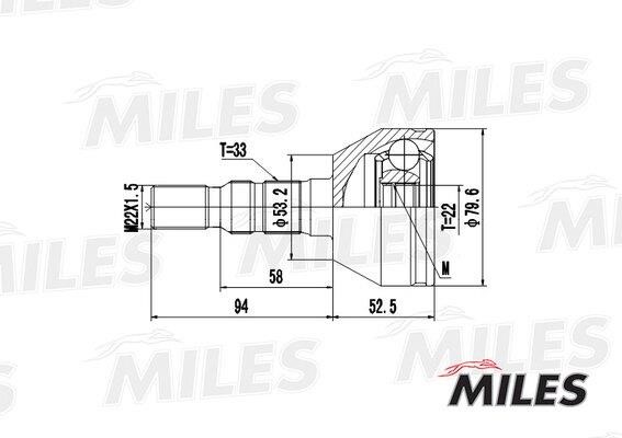 Miles GA20353 Joint kit, drive shaft GA20353