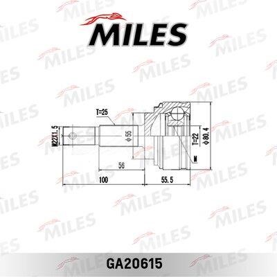 Miles GA20615 Joint, drive shaft GA20615