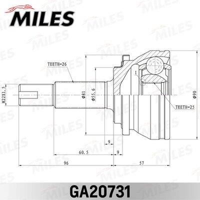 Miles GA20731 Joint kit, drive shaft GA20731