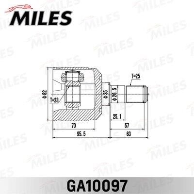 Miles GA10097 Joint kit, drive shaft GA10097