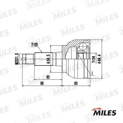 Miles GA20643 Joint kit, drive shaft GA20643