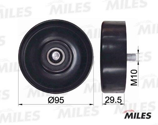 Miles AG03496 Deflection/guide pulley, v-ribbed belt AG03496