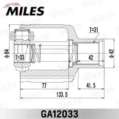 Miles GA12033 Joint, drive shaft GA12033