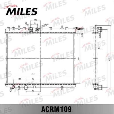 Miles ACRM109 Radiator, engine cooling ACRM109