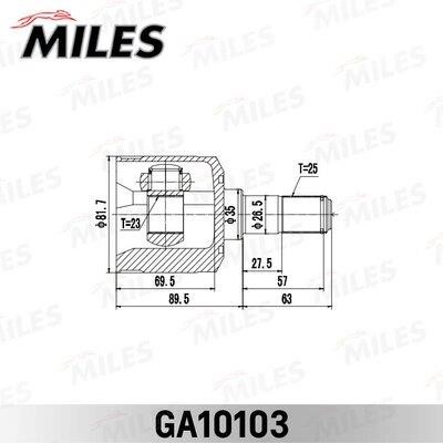 Miles GA10103 Joint kit, drive shaft GA10103