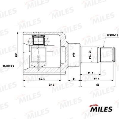 Miles GA11070 Joint, drive shaft GA11070