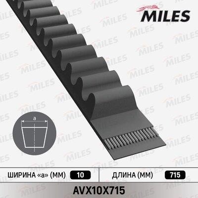 Miles AVX10X715 V-belt AVX10X715