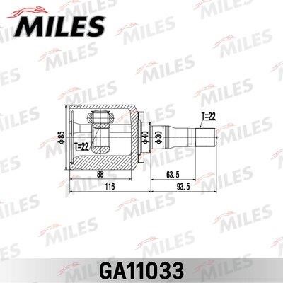 Miles GA11033 Joint kit, drive shaft GA11033
