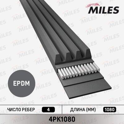 Miles 4PK1080 V-Ribbed Belt 4PK1080