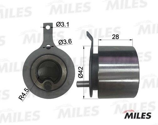 Miles AG02006 Tensioner pulley, timing belt AG02006