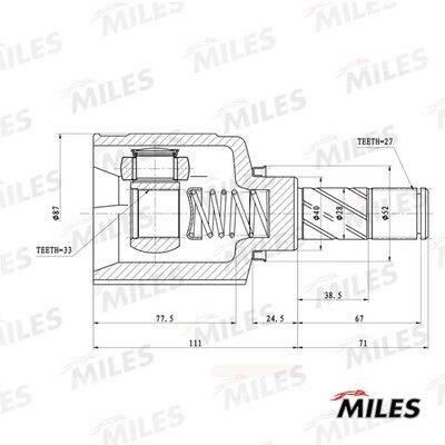 Miles GA11029 Joint kit, drive shaft GA11029