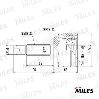 Miles GA20649 Joint kit, drive shaft GA20649