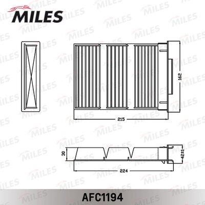 Filter, interior air Miles AFC1194