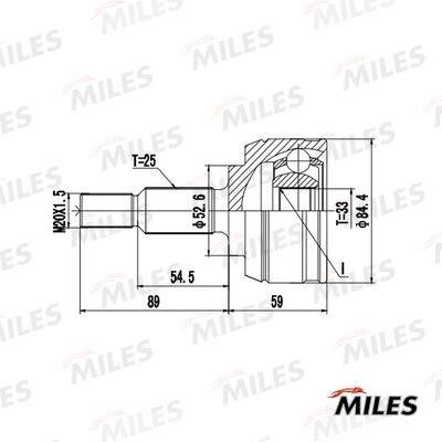 Miles GA20725 Joint Kit, drive shaft GA20725