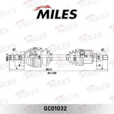 Miles GC01032 Drive shaft GC01032