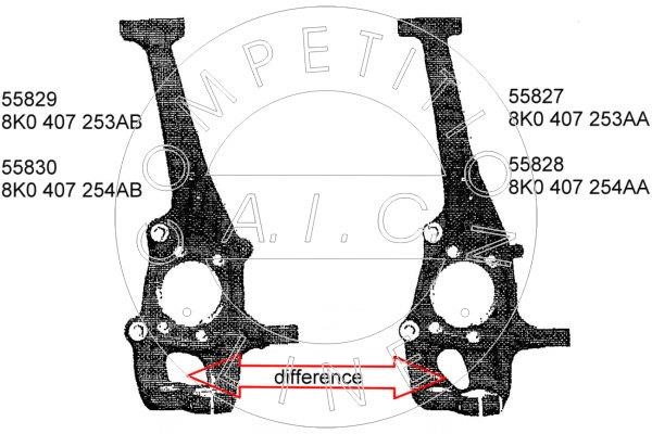 Knuckle swivel AIC Germany 55829