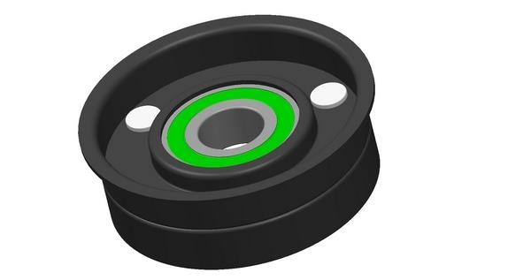 C853 Coram Deflection/guide pulley, v-ribbed belt