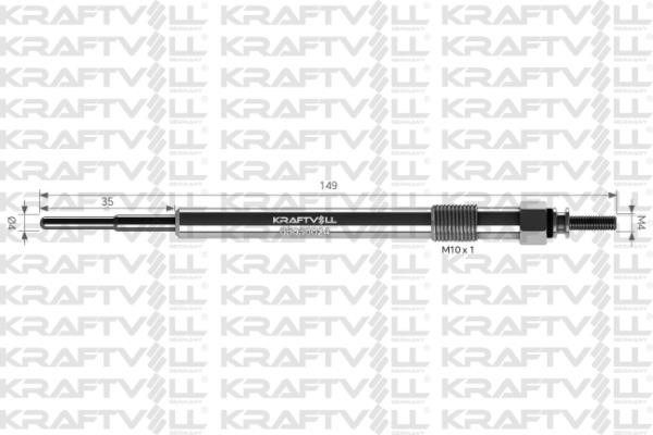 Kraftvoll 05030024 Glow plug 05030024