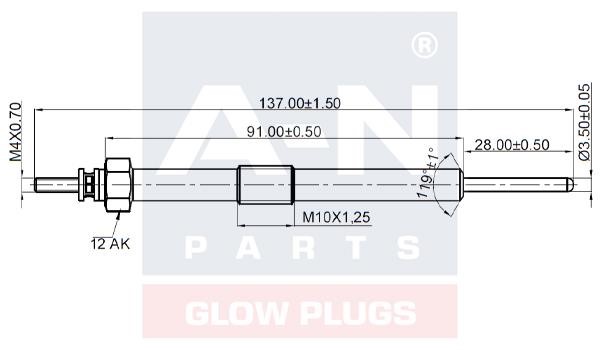A-N Parts A-N137109 Glow plug AN137109