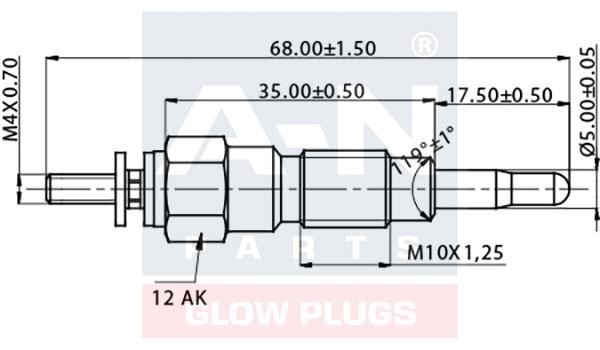 A-N Parts A-N068920 Glow plug AN068920