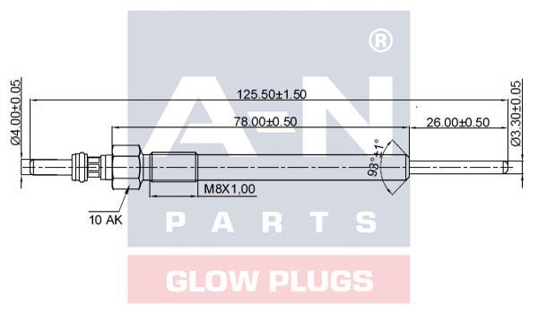 A-N Parts A-N125198 Glow plug AN125198