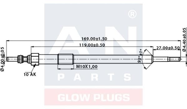 A-N Parts A-N169159 Glow plug AN169159