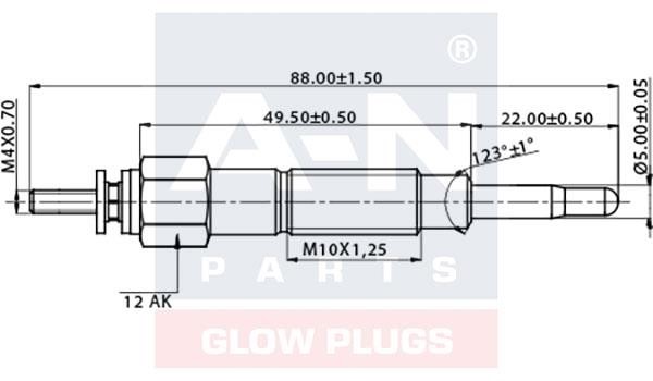 A-N Parts A-N085051 Glow plug AN085051