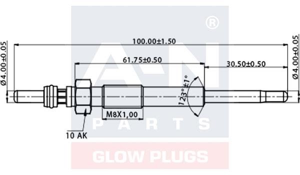A-N Parts A-N101236 Glow plug AN101236