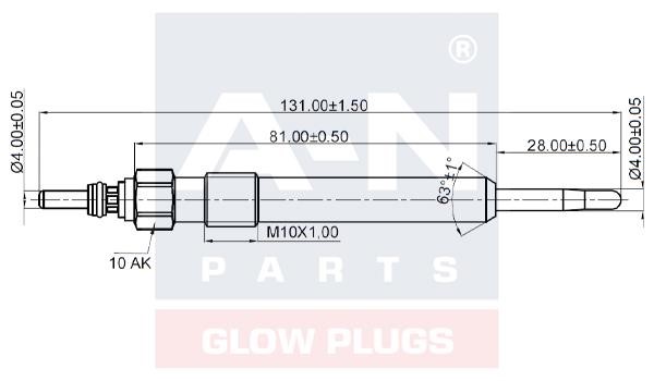 A-N Parts A-N131010 Glow plug AN131010