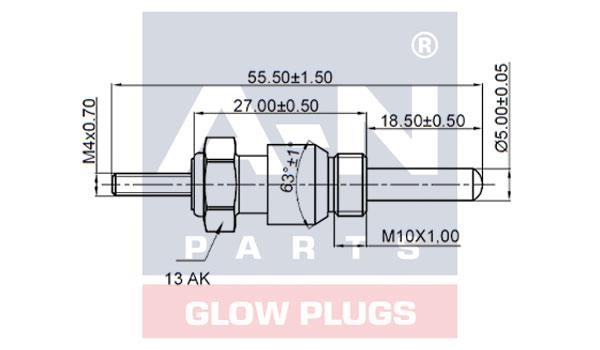 A-N Parts A-N055228 Glow plug AN055228