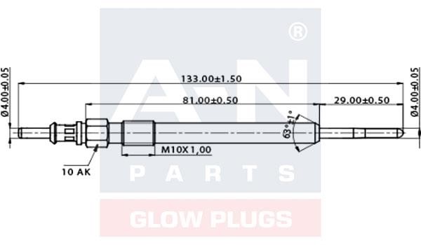 A-N Parts A-N133106 Glow plug AN133106