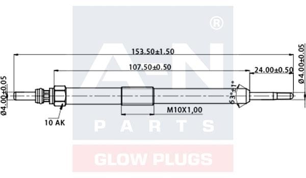A-N Parts A-N156537 Glow plug AN156537