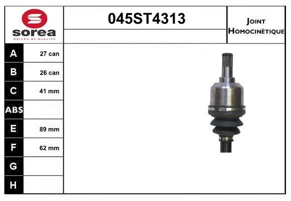 StartCar 045ST4313 Joint kit, drive shaft 045ST4313