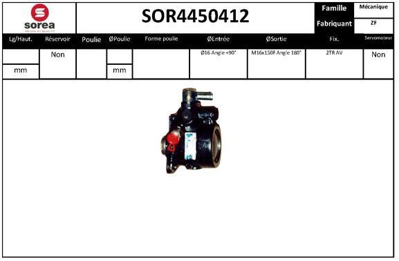 StartCar SOR4450412 Hydraulic Pump, steering system SOR4450412