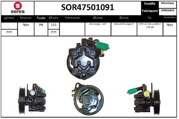 StartCar SOR47501091 Hydraulic Pump, steering system SOR47501091