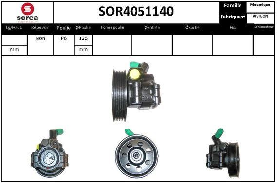 StartCar SOR4051140 Hydraulic Pump, steering system SOR4051140
