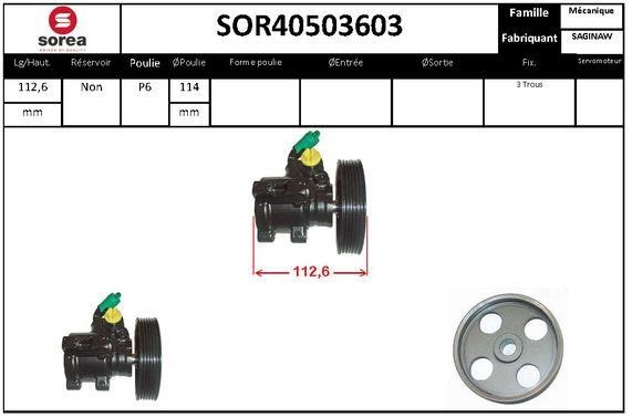 StartCar SOR40503603 Hydraulic Pump, steering system SOR40503603