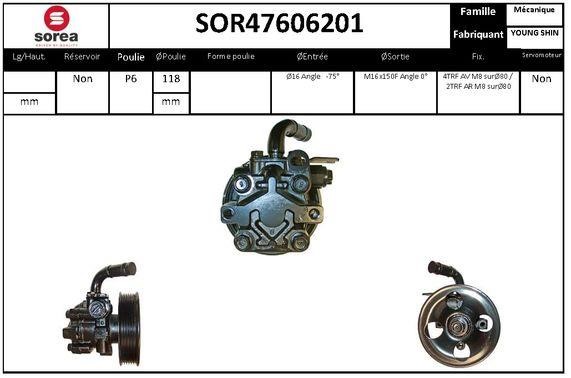 StartCar SOR47606201 Hydraulic Pump, steering system SOR47606201