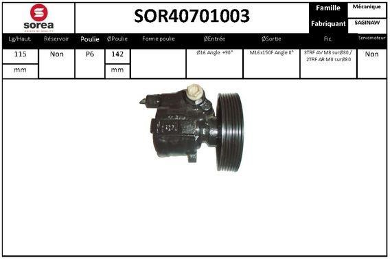 StartCar SOR40701003 Hydraulic Pump, steering system SOR40701003