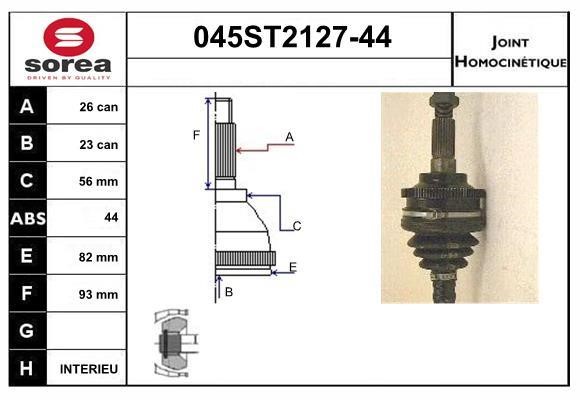 StartCar 045ST2127-44 Joint kit, drive shaft 045ST212744