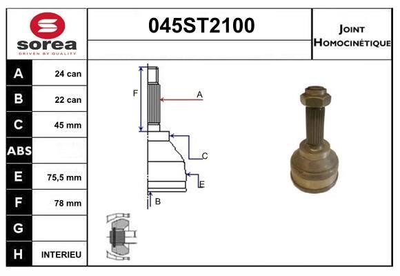 StartCar 045ST2100 Joint kit, drive shaft 045ST2100