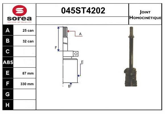 StartCar 045ST4202 Joint kit, drive shaft 045ST4202