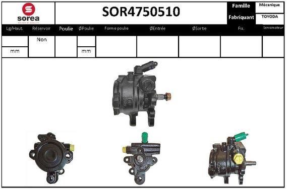 StartCar SOR4750510 Hydraulic Pump, steering system SOR4750510