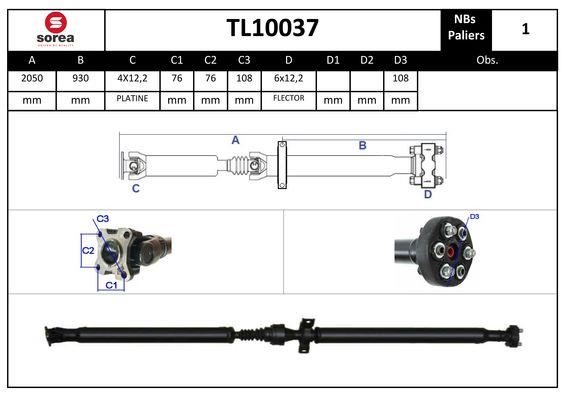StartCar TL10037 Propshaft, axle drive TL10037