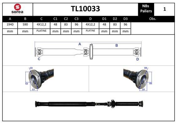 StartCar TL10033 Propshaft, axle drive TL10033