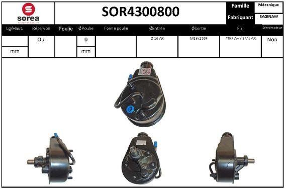 StartCar SOR4300800 Hydraulic Pump, steering system SOR4300800