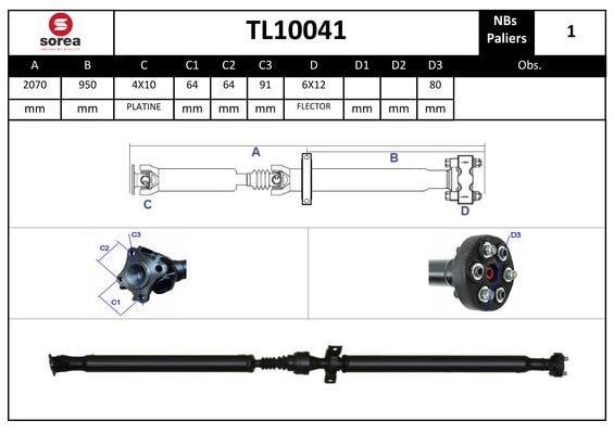 StartCar TL10041 Propshaft, axle drive TL10041