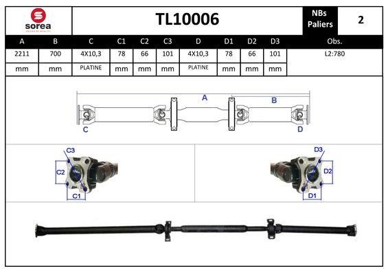 StartCar TL10006 Propshaft, axle drive TL10006