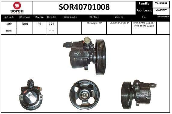 StartCar SOR40701008 Hydraulic Pump, steering system SOR40701008
