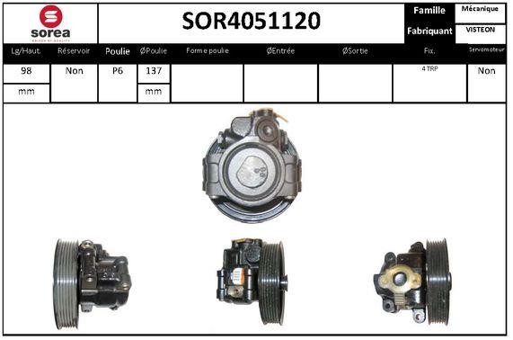 StartCar SOR4051120 Hydraulic Pump, steering system SOR4051120